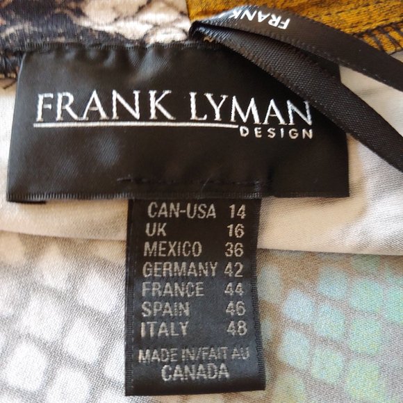 Frank Lyman snake pattern colorful open jacket size 14 - Picture 11 of 13